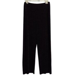 Chico's Travelers 2.5 L Black Travel Knit Pants Wide Leg Slinky